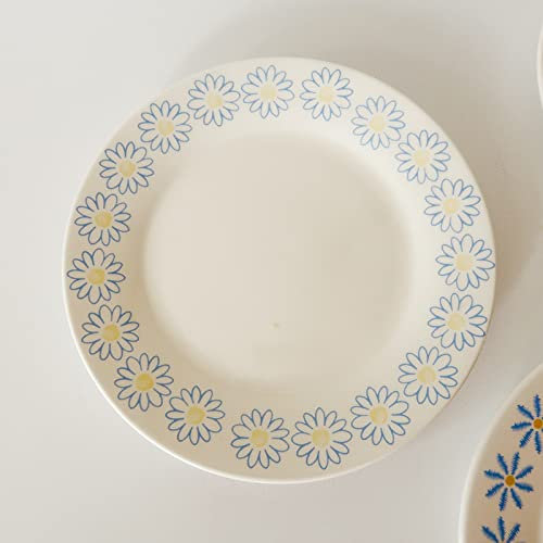 Servizio di piatti Sun Flower Disk Caramy Dish Torta Piatto Piatto Dinner Piatto Cucina Accessori Insalatiera Servizio da tavola (Color : C)