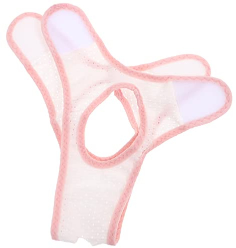FOMIYES Correa de Barbilla Antirronquidos Ajustable y Transpirable de Tela de Malla de Color Claro para Dormir sin Ronquidos y Prevenir Molestias Nocturnas