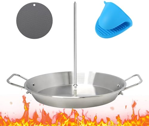 JINGAN Brochette verticale de four, support de brochette verticale en acier inoxydable, support de brochettes de gril de four, support de kebab de four vertical, brochettes brésiliennes
