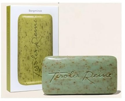 Seife +++ Tiroler Reine Bergminze +++ mit dem Duft der Alpen +++ mit Sheabutter +++ 100 g Stück +++ EUR 89,00/kg