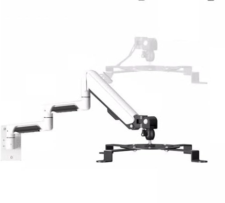zhongqunli Extendable Projector Projector Bracket Folding Hanging Bracket Wall Mounted Hanging Bracket Universal Telescopic Rotating Projector Bracket Projector Wall Mount(White,Three section)