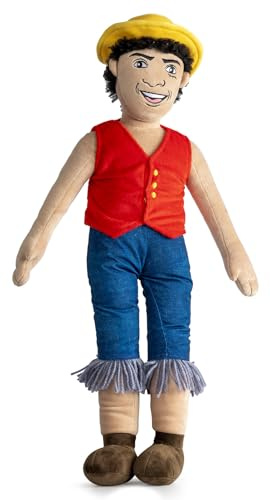 Jay Franco One Piece Cuscino in Peluche Luffy - Cuscino Personaggio Imbottito da 66 cm
