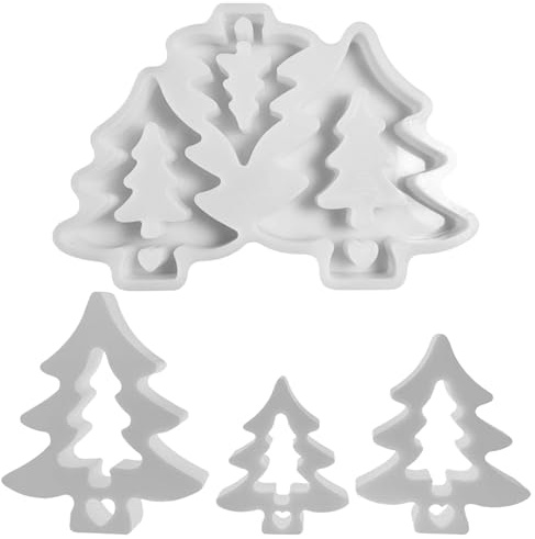 Silikonform Weihnachten, 3er Set Silikonform Tannenbaum, Silikonformen Gießformen Weihnachten, Giessformen Weihnachten Tannenbaum, Gießformen Silikon Weihnachten, DIY Gipsformen Weihnachtsbaum (23)