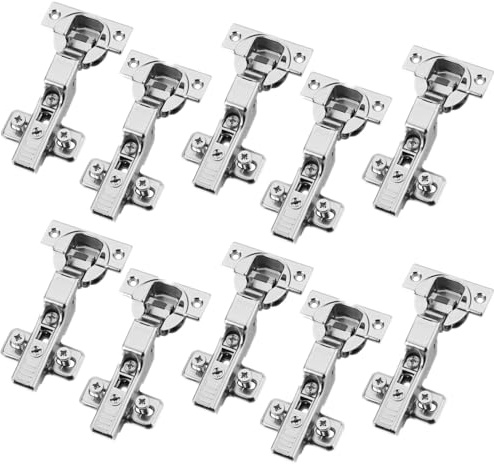 10er Set BLUM Topfband Mittelanschlag 71B3650 110° | mit Schließautomatik inkl. Montageplatte 173L8100 und Systemschrauben
