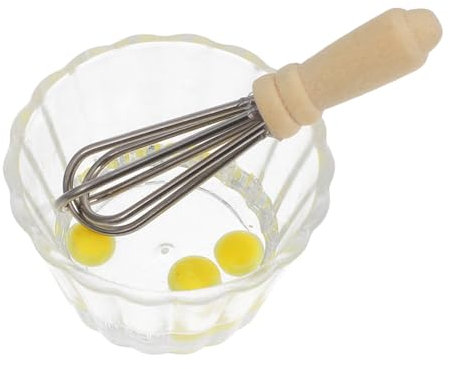 CIMAXIC Mini Kitchen Props Set Dollhouse Accessories Egg Bowl Whisk Cooking Tools Safe for Boys and Girls Perfect Present