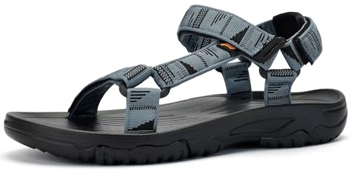YOCCI Men's Sport Hiking Sandals with Arch Support Lightweight EVA Midsole Outdoor Beach Water Sandal
