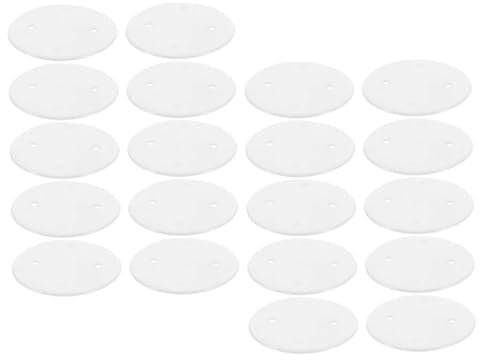 Cache-trou de Plafond en Plastique Blanc, Lot de 20 Pièces, Rond | Pp, Design Plat et Simple, Couvre les Ouvertures Murales, Accès Facile aux Fils