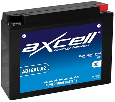 AXCELL Batterie 12V YB16AL-A2 GEL 51616 passend für Yamaha VMX 1200 V-Max 2WE 1988-1995