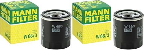 MANN-FILTER W 68/3 Ölfilter – Für PKW und Nutzfahrzeuge (Packung mit 2)