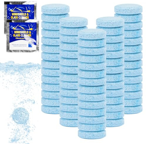 150 PCS Screen Wash Tablets, Car Screenwash Windscreen Washer Fluid for Cars Windshield Glass Kitchen Windows Cleaning Windscreen Washer Tablets