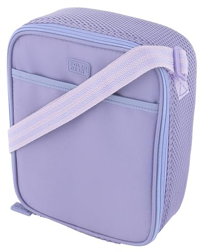Polar Gear Kids Lunch Bag with Adjustable Strap & Front Storage Pocket | Insulated Lunch Bag Kids with Antibacterial Wipe-Clean Lining for Boys & Girls | Lightweight & Durable Design for School Travel