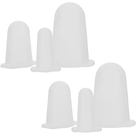 TOPPERFUN De Puntas De Tubería De Silicona Antidesgaste 6 Piezas (pequeñas, Medianas, Grandes) para Decoración De Pasteles y Manga Pastelera, Reutilizables para Repostería