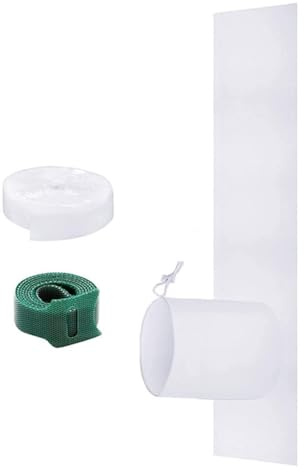 Mocturnity Kit de ventilación para aire acondicionado portátil con puerta deslizante, sello de 100% de estanqueidad para aire acondicionado portátil y secadora de ropa.