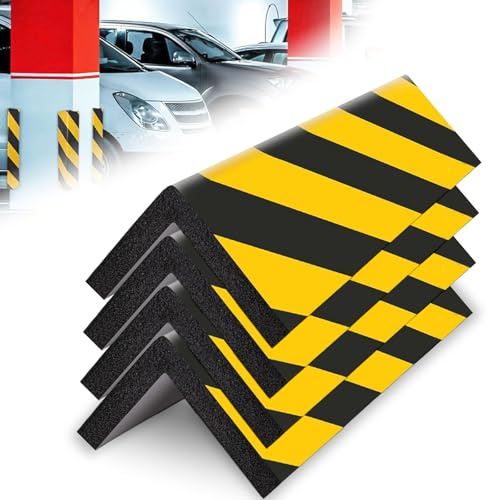 4 Stück Kantenschutz Garage, Garagen Wandschutz Garagenwand Türkantenschutz Selbstklebend Eckschutzprofil Türkantenschoner für Parkplätze Garagen Wandkante Ecke
