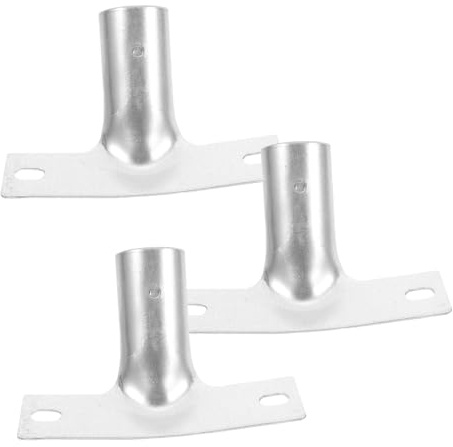 VALICLUD 3pcs Push Broom Handle Connector Set Metal Thread Tip Broom Handle Bracket Replacement for Cleaning Tools Household Mop Pole Adapter Compatible with Metal Poles