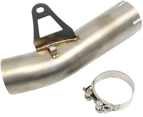 moto silenziatore posteriore Per BMW S1000RR S 1000 RR 2009-2016 Silenziatore Per Moto In Acciaio Inossidabile, Tubo Di Collegamento Centrale, Finale(Silver)