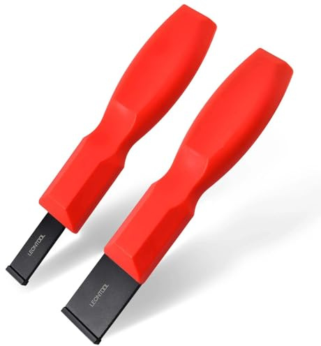 LEONTOOL Ensemble de grattoir en carbure 2 pièces 1-1/4 pouce et 5/8 pouce Super joint Outil de grattoir pour le métal, l’automobile, l’enlèvement des joints, l’accumulation et les résidus de carbone