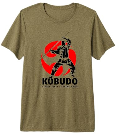 Okinawa Kobudo Japanese Budo Cool Asian Martial Arts Fans Premium T-Shirt