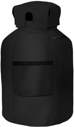 Lawnoval 9,1 kg de propane pour couvercle de réservoir, tissu Oxford 210D imperméable à gaz pour couverture de réservoir avec grille d'aération et accès à la soupape, bouteilles de propane extérieures