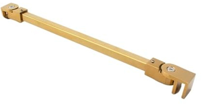 Barre de support pour porte de douche en acier, Support de fixation for écran douche mur à verre, barre multicolore 40-50cm(Color 2,40cm Long)