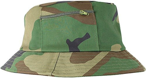 Storfisk fishing & more Fischerhut Fischermütze mit kleinen Seitentaschen, Farbe :Camouflage, Größe:57