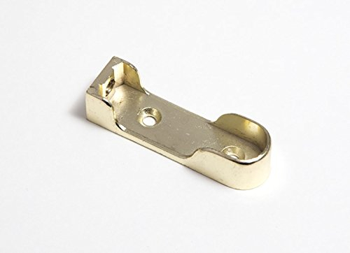 8 x Kleiderschrank EB Messing plattiert Top Fix Sockel oval 65 mm Länge Durchmesser 16 mm