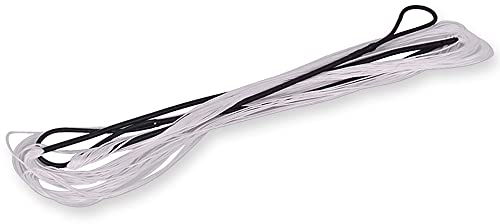 Handgefertigt Bogenschießen Bogenschnüre 58-70 Zoll Bogensehne Für Recurvebogen und Langbogen 12 Stränge Bogenschießen Ersatz Schwarzer Bogen String (Schwarz + Weiß, 149cm)