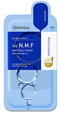 Mediheal Meilleur Masque Coréen en Feuille n°1 - NMF Ampoule Masque pour le Visage 10 Feuillets Pour Hydratation Intense Hydratant avec NMF Pour Tous Types de Peaux
