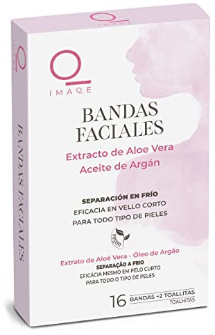 DIA IMAQE banda depilatoria facial aloe vera caja 16 uds