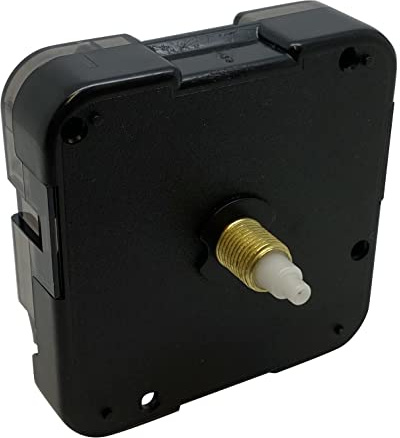 OK888 12888 Standard Clock Mechanism 16.5mm Shaft Non Ticking | Dans Clock Shop,Quartz Replacement,AA Battery Powered,ROHS Certified,Wall Clock,Indoor,5mm Hr & 3.1mm Min Shafts,DIY/Repair