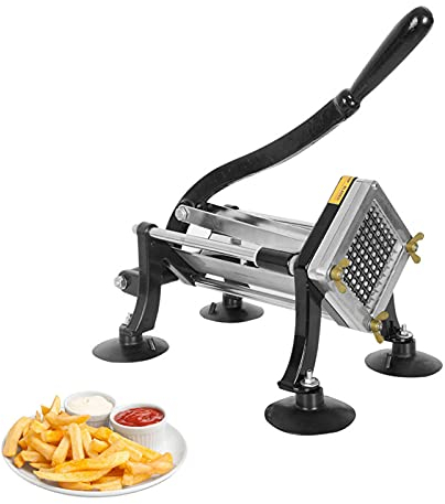 Cortador manual de patatas fritas, cortador de verduras, patatas fritas, cortador de patatas fritas, picadora de patatas para uso doméstico y comercial
