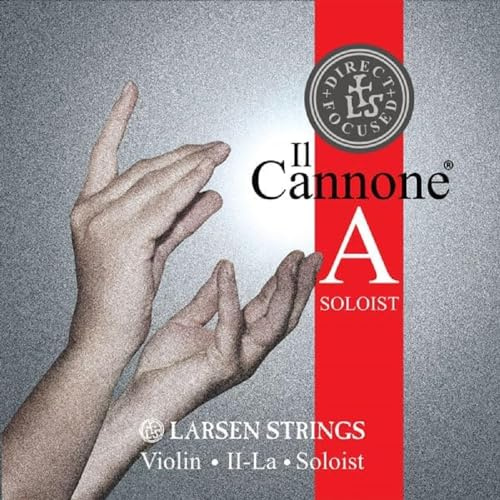 LARSEN STRINGS Violin Saiten II Cannone - 4/4 Violine - Soloist - Einzelsaite A Direct & Focused, Multifilament-Fiber Nylonkern, Aluminium umsponnen, Spannung 6,0/13.20
