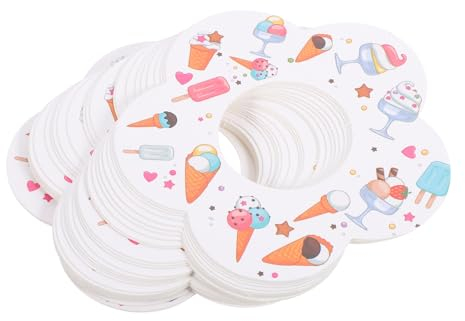 RORPOIR 50pcs Drip Paper Tray Popsicles No Drip Catcher for Popsicles Ice Cream Paper Holders Decor Ice Lolly Catcher