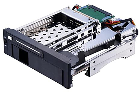 2.5 + 3.5 Inch Dual Bay SATA Internal Hard Drive Tray SSD HDD Mobile Rack for 5.25 Inch Device Bay Docking Station