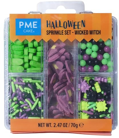 PME Halloween Assortiment de Sprinkles de 5-en-1 - Sorcière Méchante (70g)