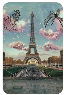 Kühlschrankmagnet, Motiv: Paris Eiffelturm, aus Acryl, langlebig und vielseitig, dekorative Magnete für Kühlschränke / Waschmaschinen / Aufbewahrungsschränke