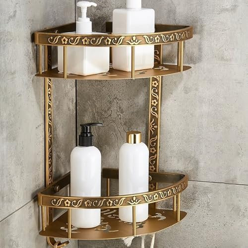 Set di ferramenta per il bagno Portasciugamani a parete Porta scopino Asciugacapelli Portasapone Doccia Accessori per portaoggetti ad angolo, Portaoggetti ad angolo