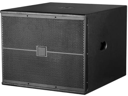 Subwoofer pasivo de 18 pulgadas, 600 W RMS, 8 ohmios, 124 dB SPL, negro