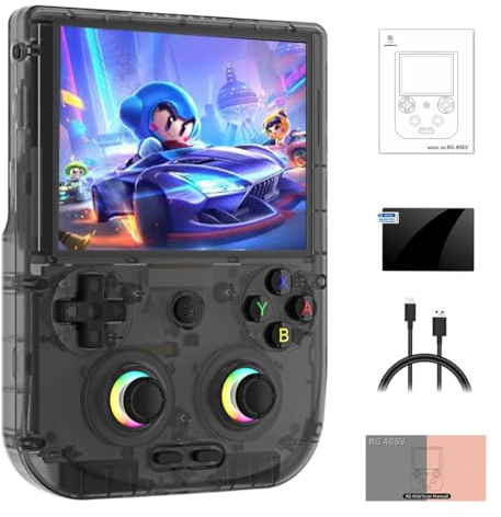 JOYARCH RG406V Retro Handheld Game Console, Android 13 5500mAh Arcade Video Gaming Console 4-inch 960*720P IPS Touchscreen Support 1080P Output WIFIBluetooth (No Games)