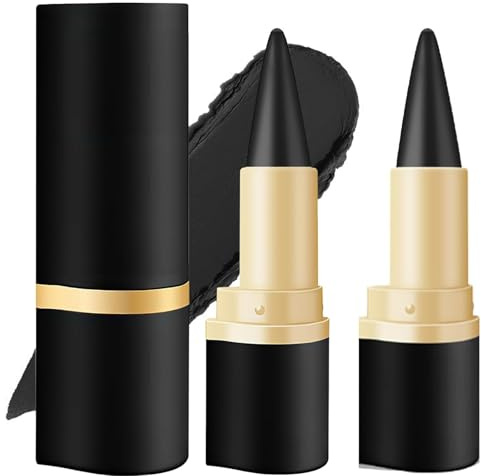 MisFun 2 Stück Matte Schnell Trocknender Eyeliner Wasserfest, Waterproof Gel Kajalstift Schwarz, Schnell Trocknendes, Wasserfeste Stifte Long Lasting, Gel Eyeliner, Anhaltend Stift (Schwarz)