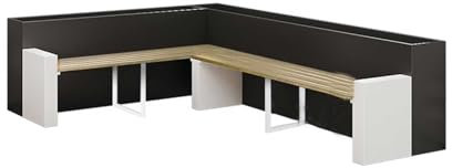 Banc avec jardinière, Boîte à fleurs et banc en bois anti-corrosion for l'extérieur, combinaison de siège de boîte à fleurs de terrasse de cour, cloison extérieure créative, rainure de fleur de plante