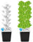 QWORK® Kit de Torre hidropónica Torre de plantación de 6 Niveles y 30 Orificios Sistema de Cultivo hidropónico para Hierbas, Frutas y Verduras
