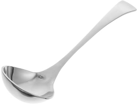 Zerodeko 2piezas Cuchara Sopera De Acero Inoxidable Para Servir Salsa y Sopa Para Cocina y Mesa Mango y Diseño Práctico Pequeño y Apto Para Cocinar y Usar Aceite o Cóctel