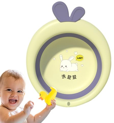 Bacinella Per Lavare Bambini, Catino Per Lavare Panni Pieghevole, Bacinella Portatile Per Lavare Il Viso E I Piedini Del Neonato, Vaschetta Salvaspazio Portatile Catino Bucato Per Campeggio