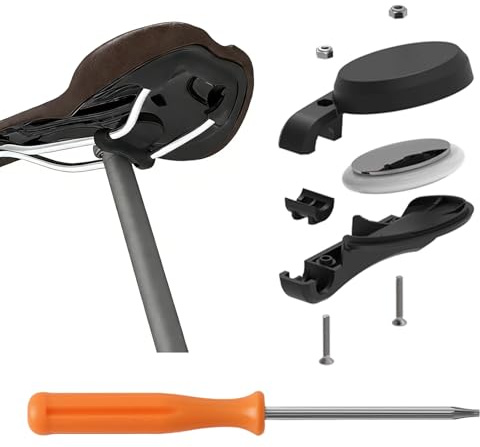 TENGWA Fahrradhalterung für AirTag Universelle Fahrradhalterung für AirTag Diebstahlschutz Fahrrad GPS Tracker Versteckte am Sattel für Fahrradsattel für Mountainbikes und Rennrädern