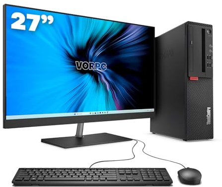 Lenovo M710s SFF / i5-6500 / 16GB DDR4 1TB SSD Windows 11 con Monitor 27, Teclado y ratón (Reacondicionado)