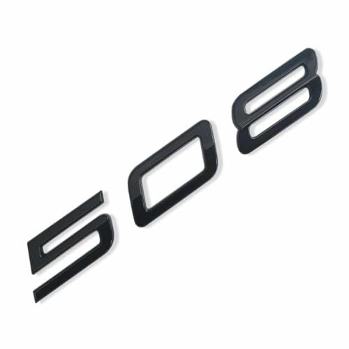 MCK Auto - Emblema Trasero Negro Brillante con Logotipo para 508 - Modificación de Estilo