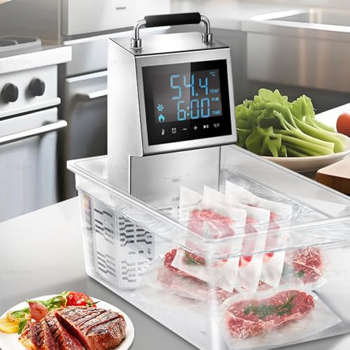DPLXQPP Cuiseur à Immersion sous Vide Professionnel,Appareil De Cuisson Commercial 2000w,Bain-Marie Numérique,étanche Ipx7,pour Usage Intensif en Restaurant,Hôtel,Traiteur