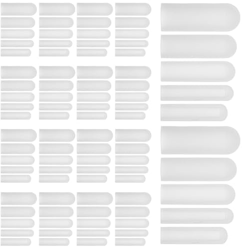 BESTYASH 50 Coperture per Cerniere Asciugatrice in Silicone Antigraffio e Antirumore Protezione Testa Zip Resistente al Calore per Cestello Lavatrice Accessori Riutilizzabili per