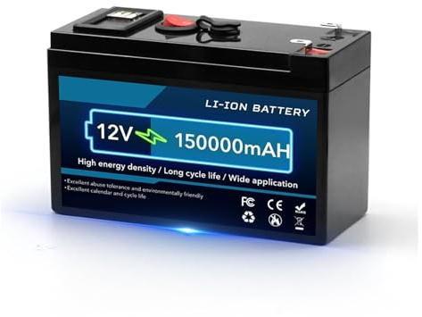 Upgrade 12V 150Ah Lithium Battery Built-in Smart BMS USB 120000mAh For RV Solar Marine Camping And Off Grid Applications(USB 150Ah)